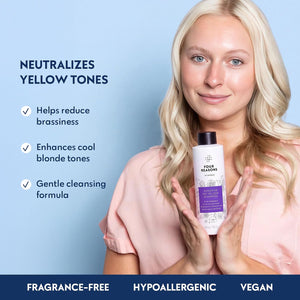 No nothing Purple Shampoo for Blonde, Gray & Silver Hair, Fragrance-Free