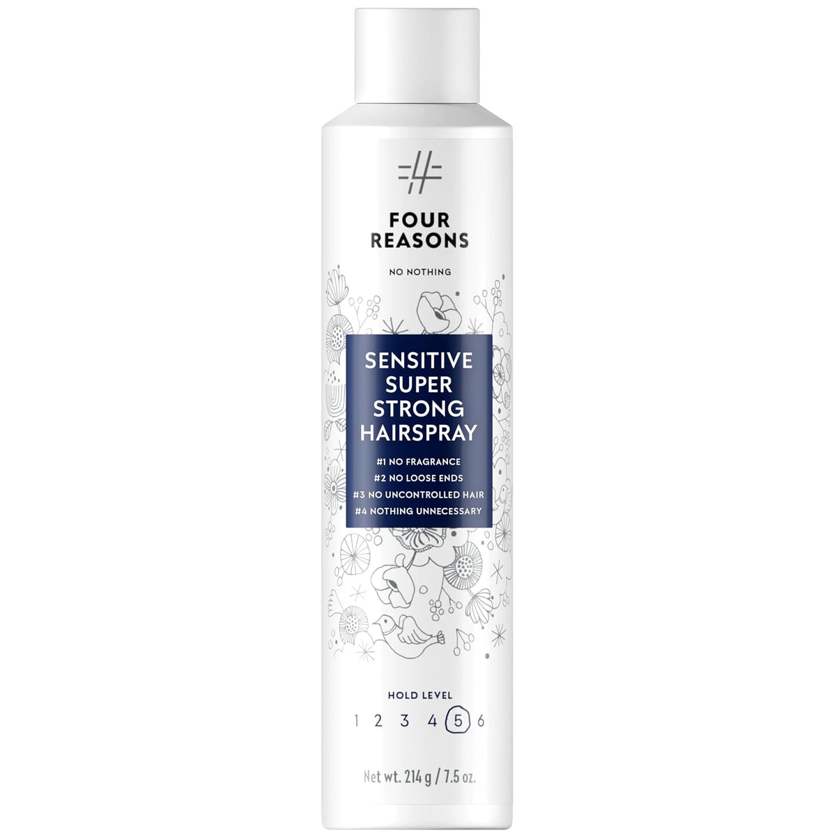 No nothing Super Strong Hairspray - Fragrance Free Hair Spray, 7.5 oz