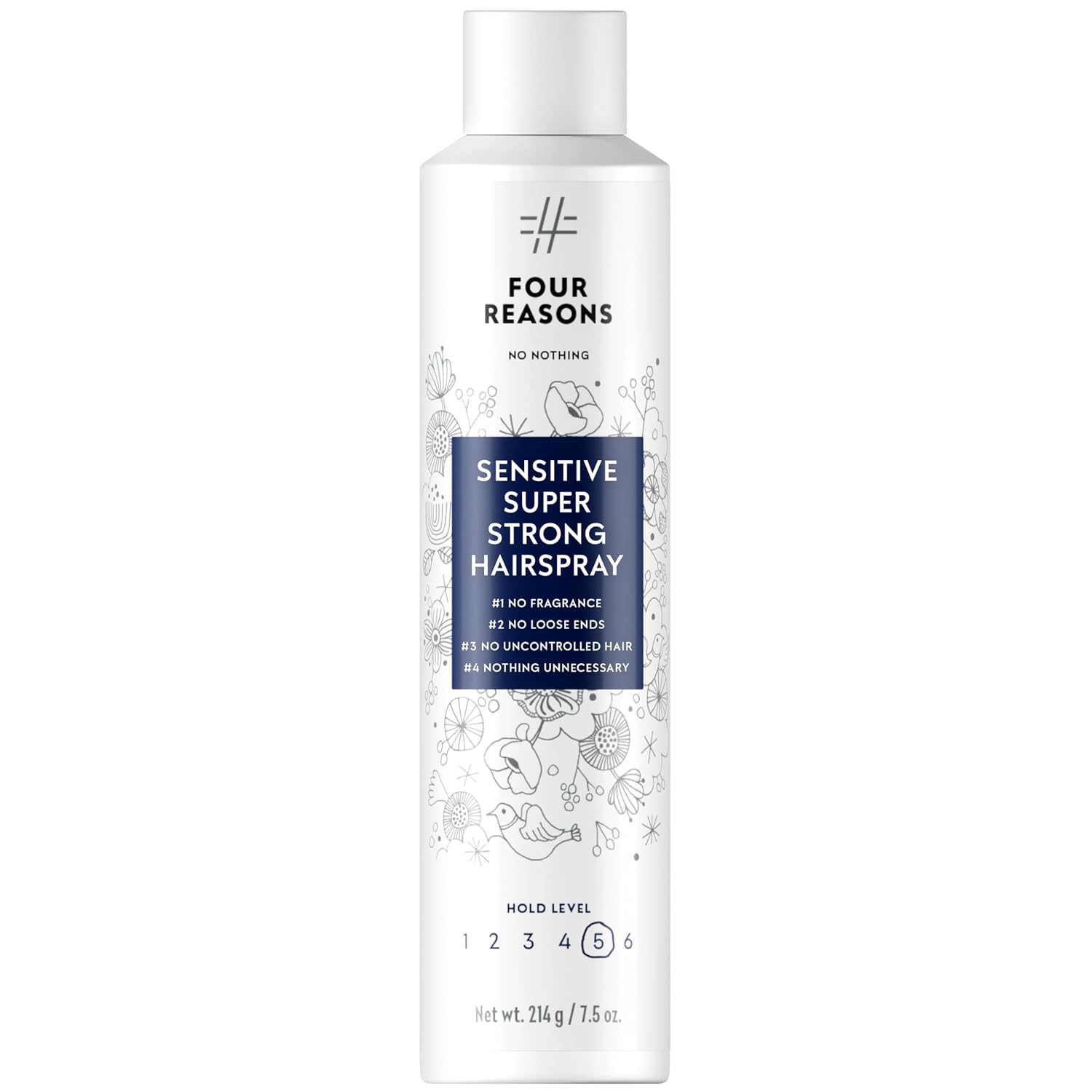 No nothing Super Strong Hairspray - Fragrance Free Hair Spray, 7.5 oz
