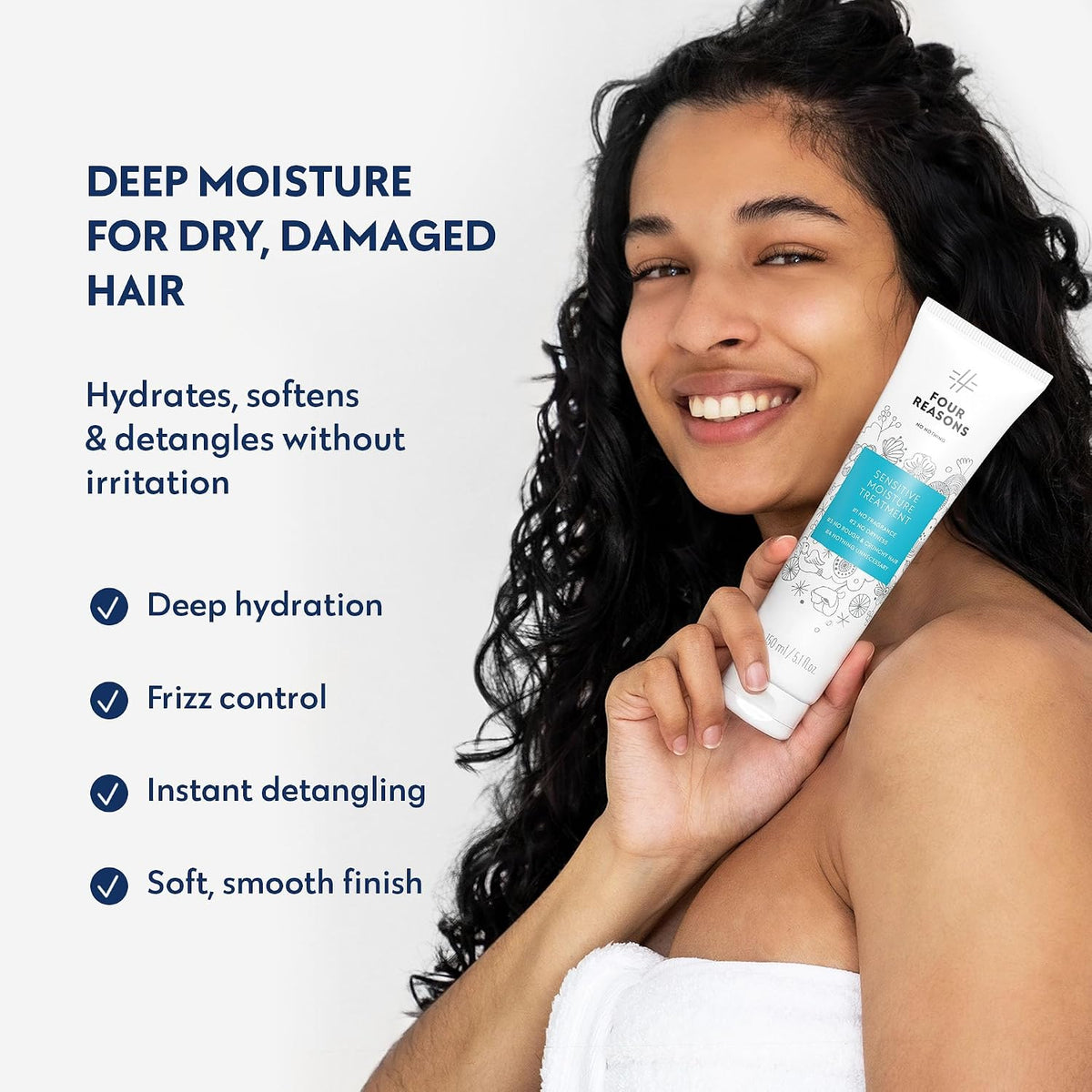 No nothing Hair Mask for Damaged Hair – Fragrance Free Deep Conditioner