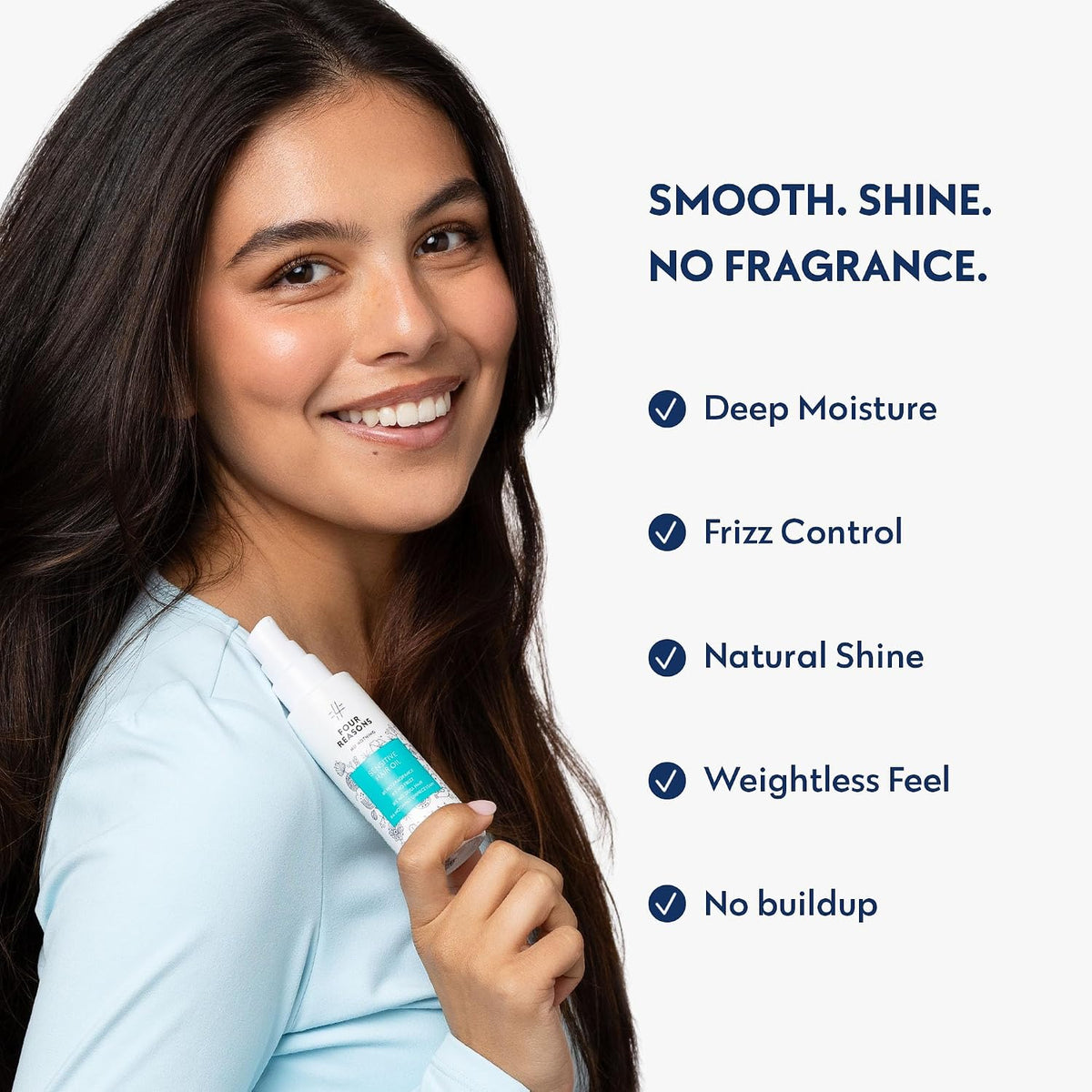 No nothing Hair Oil for Frizzy Hair, Lightweight Anti Frizz Serum