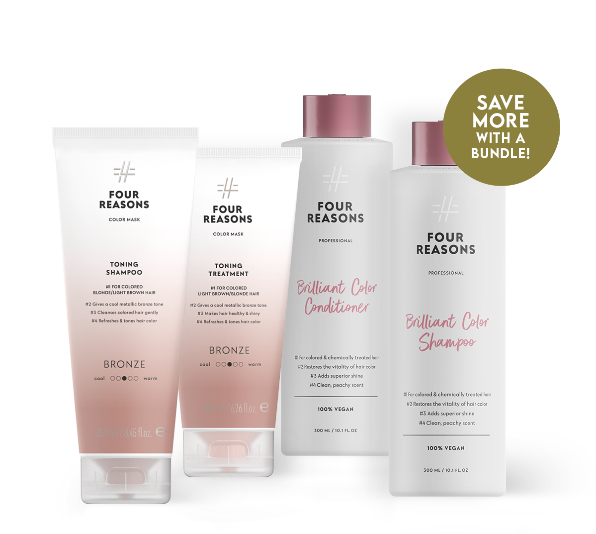 Scalp Scrub Shampoo - Four Reasons - Vegan, Sustainable Hair Products with  a Big Heart - Salon Hair Care