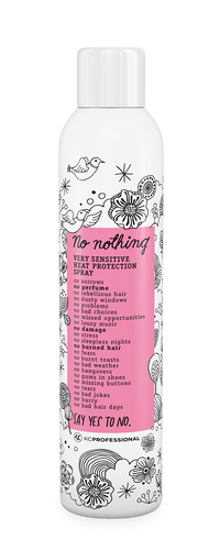 No nothing Very Sensitive Heat Protectant Spray