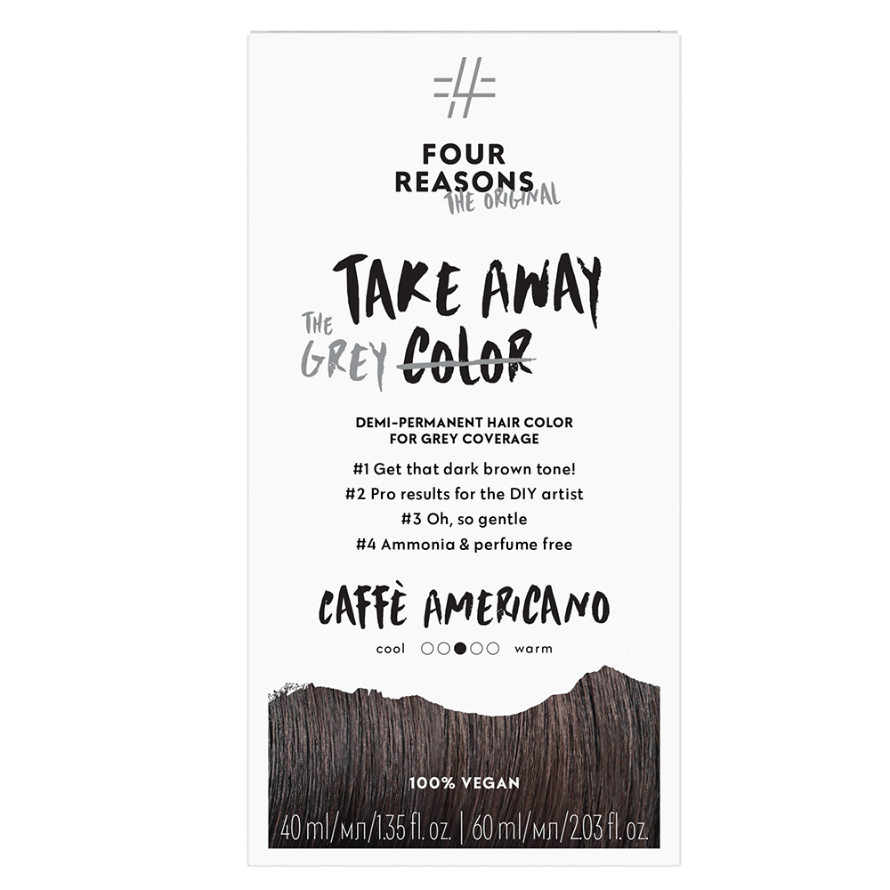 Caffe Americano - 4.0 Dark Brown with gray coverage